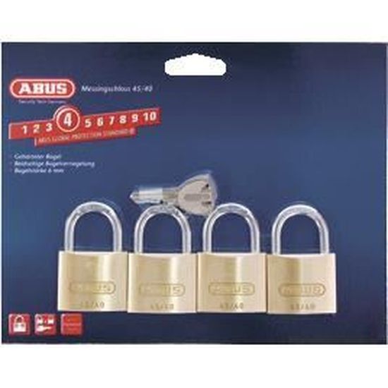 Duo de cadenas laiton 65/40 mêmes clés | ProtectHome