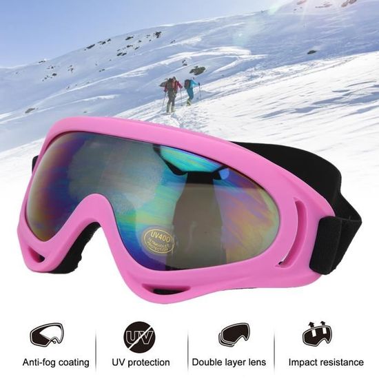 Lunettes De Ski Pour Homme Femme Et Enfants - Modèle OTG Pour Porteurs De Lunettes, Anti-Buée, Protection UV