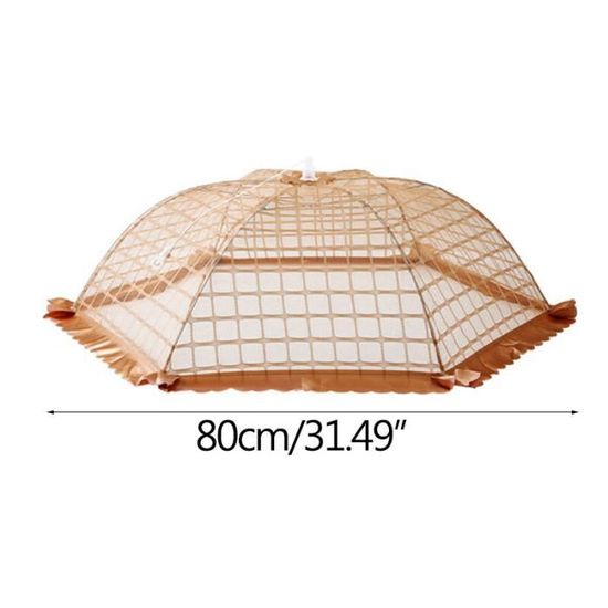 Couverture Alimentaire Anti-mouches Pliante - Filet Protecteur 55x55 Cm - Pour Pique-nique, Camping