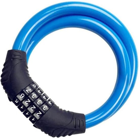 Antivol De Chaîne De Vélo VEVOR 1,8 M,Haute Sécurité 10 Mm En Acier Métallique,avec 4 Clés,pour