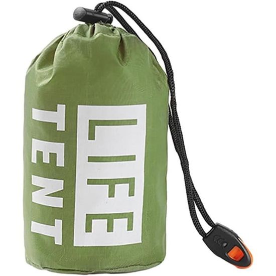 Tente De Survie Mylar 2 Personnes - Ultralégère, Résistante, Kit Urgence Avec Paracord