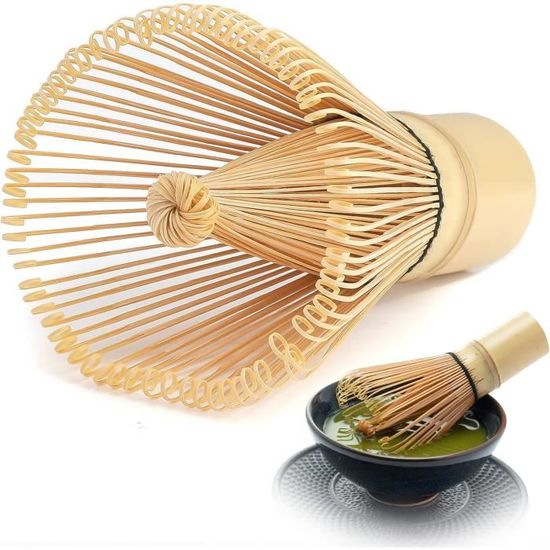 Kit Matcha Traditionnel Japonais - Fouet En Bambou, Bol Céramique, Cuillère - Pour Cérémonie Du Thé Vert