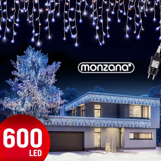 Guirlande Lumineuse Effet Cascade Lunartec – 20 Fils, 720 LED Blanc Chaud – Neuve