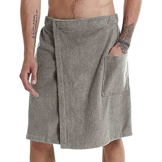 Jamron Femmes Robe Serviette de Bain Ajustable avec Bandeau pour Sauna Douche Spa & Plage Cover Ups Bleu M