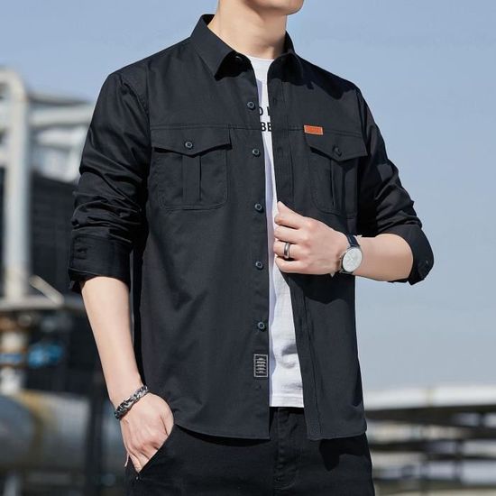 Chemise Cargo Homme Coleman Manches Courtes - Blanc - Taille M - Parfaite Pour Le Camping