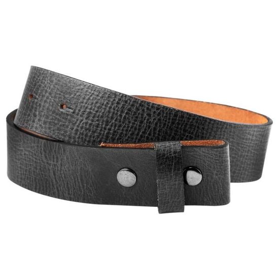 Ceinture En Cuir Véritable BlackButterfly - Style Jean Classique - Boucle Argentée - Pour Femmes