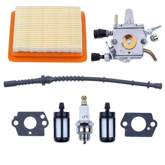 Kit Carburateur Pour Tondeuse Stihl 4-MIX - Compatible FS100, FS110, HL100, KM100 + Filtres Et Outil De Réglage