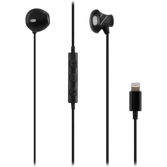 T’Nb Ecouteurs Filaires, Connecteur Lightning, Semi Intra Auriculaire, Son Stéréo,Microphone
