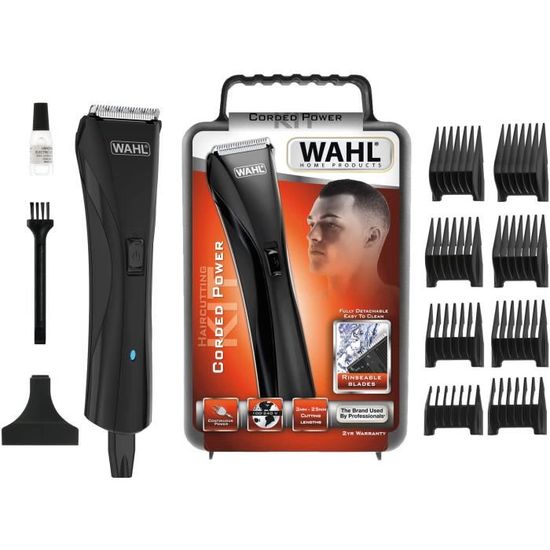 Tondeuse à cheveux et barbe Wahl - Lame hybride 40mm - Hauteurs de ...