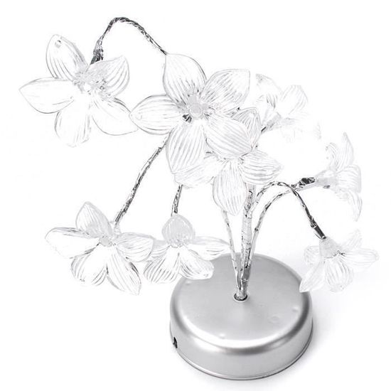 Lampe De Nuit Tulipe DIY à LED – à Assembler Soi-Même, Ambiance Romantique, 13 LEDs (Rouge)
