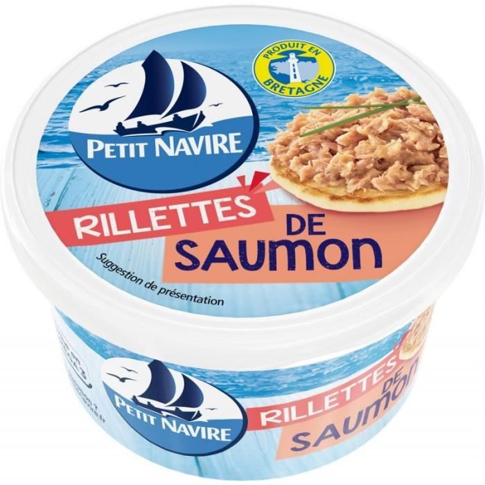 PETIT NAVIRE - Rillettes De Saumon 125G - Lot De 4
