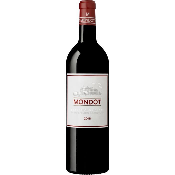 Mondot 2018 - AOC Saint Emilion Grand Cru - Vin rouge de Bordeaux - 1 bouteille 0.75 cl