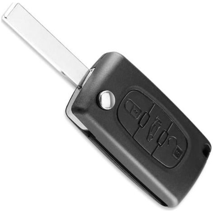 Clé Complète avec Électronique Citroen C2 03-09 C3 C4 / C4 Grand Picasso Peugeot 107 05-14 207 06-13 307 Lift 05-08 308 07-13 407