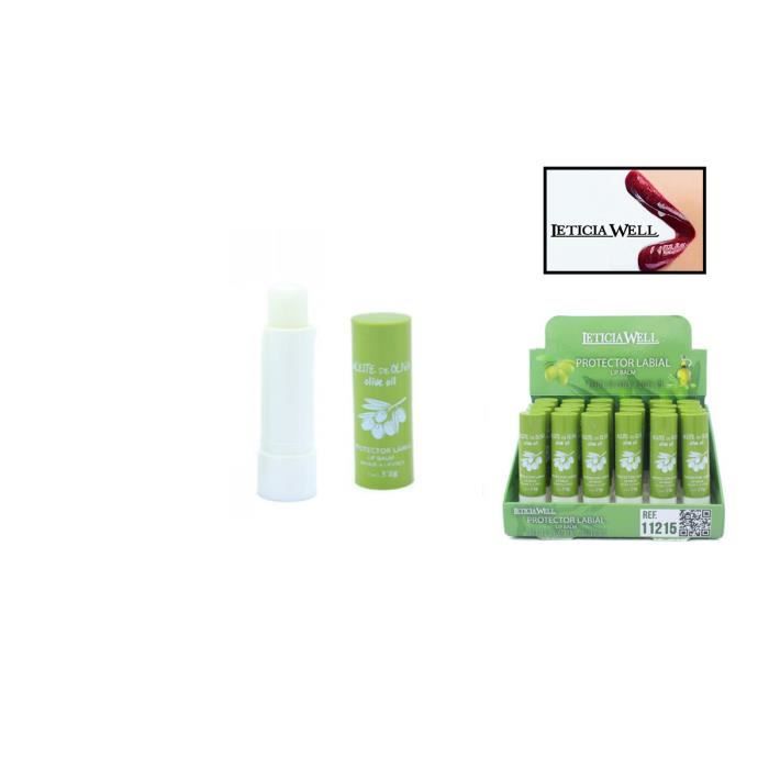 Baume levres soins - Protecteur & Nourrit à base d'huile d'olive - Leticia well