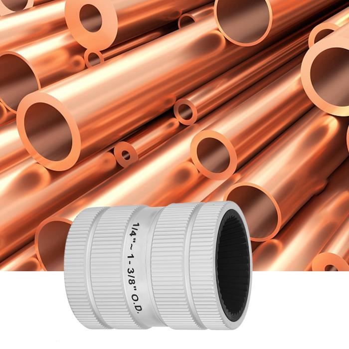 Qiilu outil d'ébavurage de tube Outil d'ébavurage de tuyau d'acier inoxydable d'alésoir intérieur-extérieur Outil de chanfrein