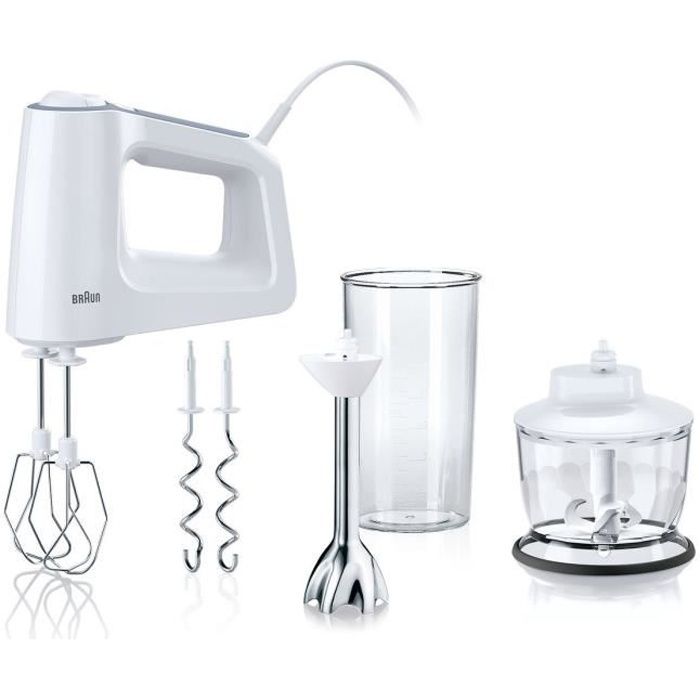 BRAUN HM3137WH Batteur et mixeur plongeant - Blanc