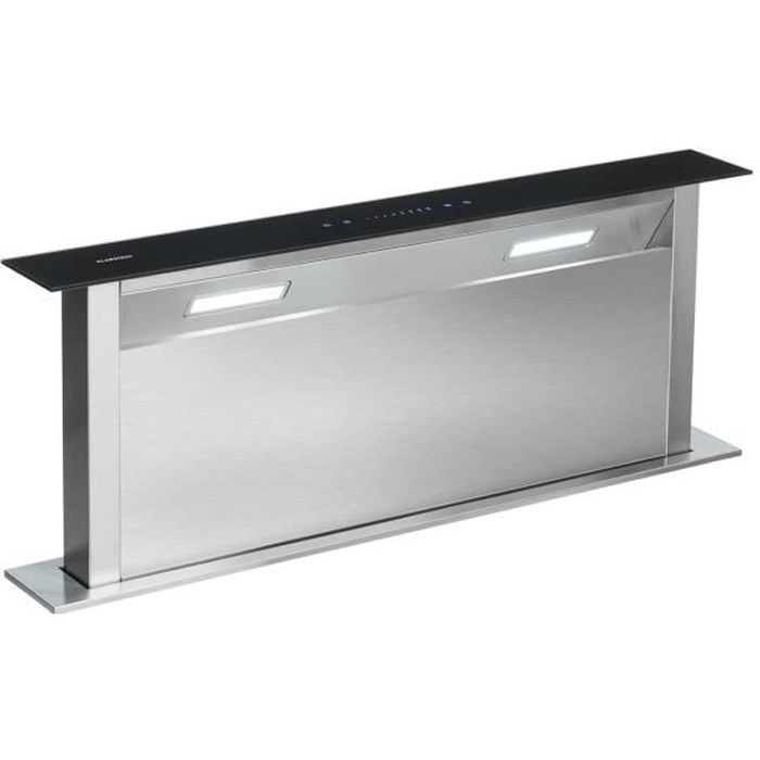Hotte aspirante de plan de travail - Klarstein - hotte encastrable 90 cm - 540m³/h - hotte escamotable classe A+ - hotte ascenseur