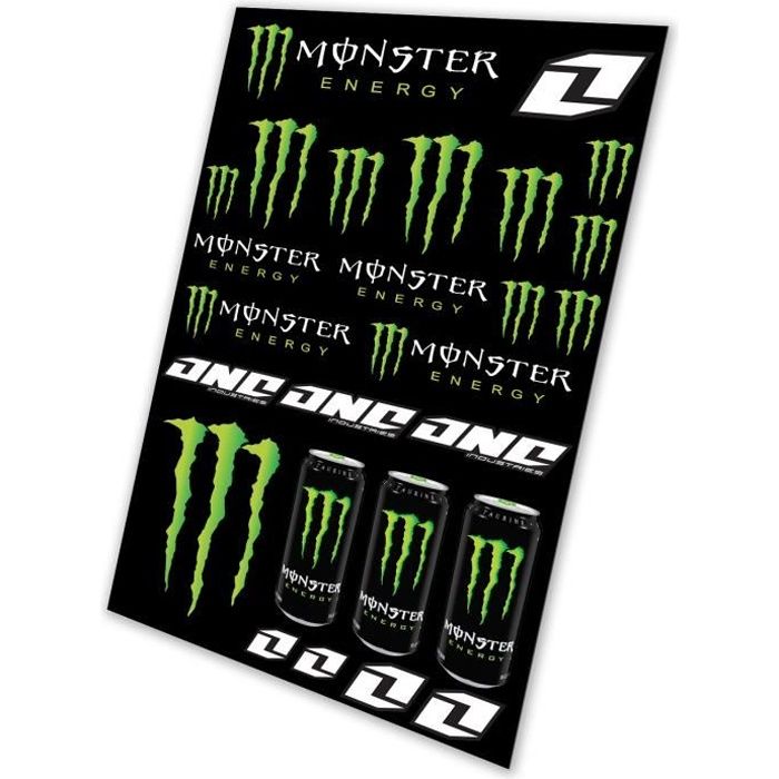 Planche stickers autocollants Monster Energy