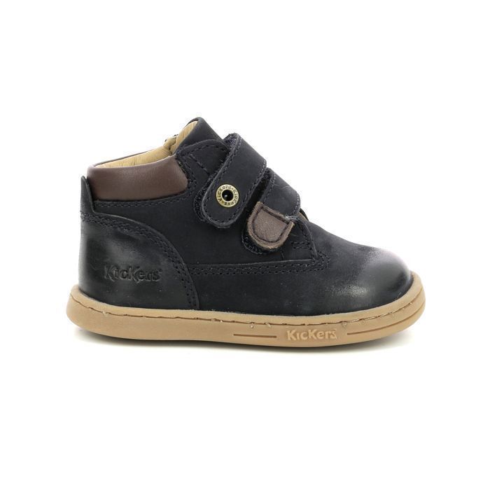Kickers Bottillon Cuir Mixte Marine