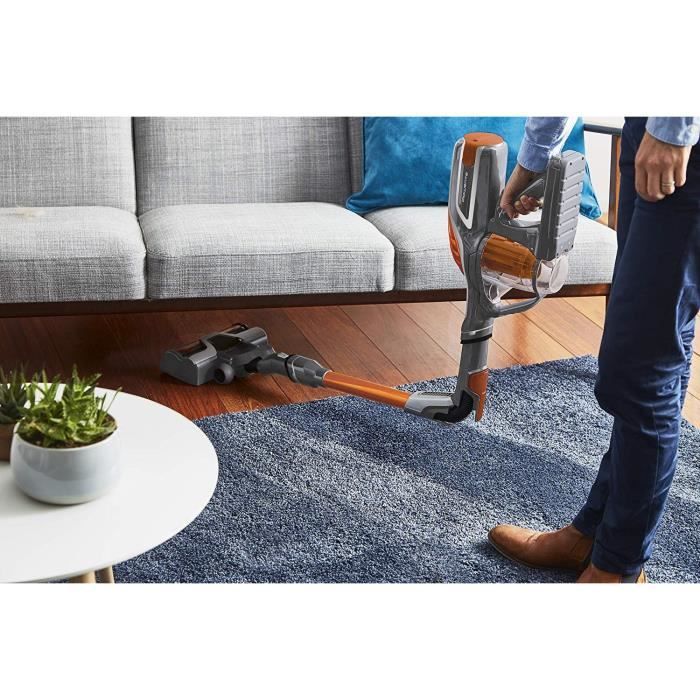 aspirateur multifonction sans fil et sans sac de 0,80L AIR FORCE FLEX 760 Tube Flexible orange gris blanc