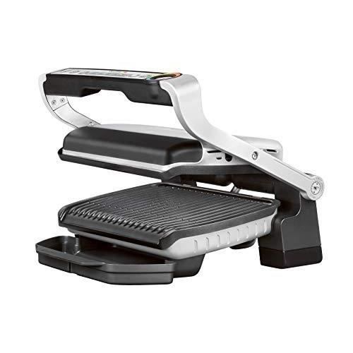 Tefal GC705D.NOUVEAU OptiGrill de contact (2000 W, 6 programmes de cuisson automatique, fonction décongélation, mode manuel, signaux