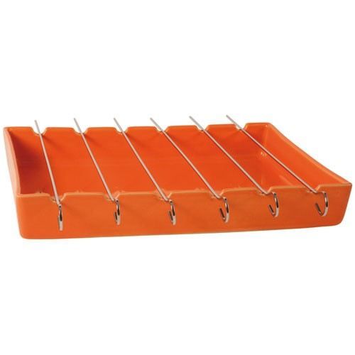 Plat à brochettes - 33x25 cm - potiron