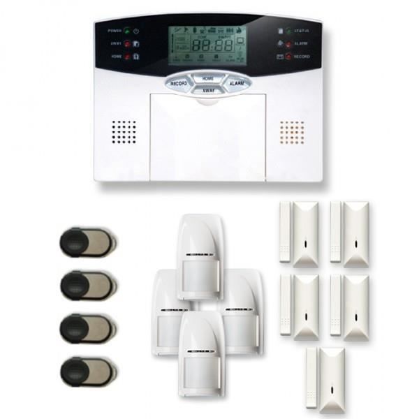 Alarme maison sans fil 4 à 5 pièces MN mouvement et intrusion - Compatible Box