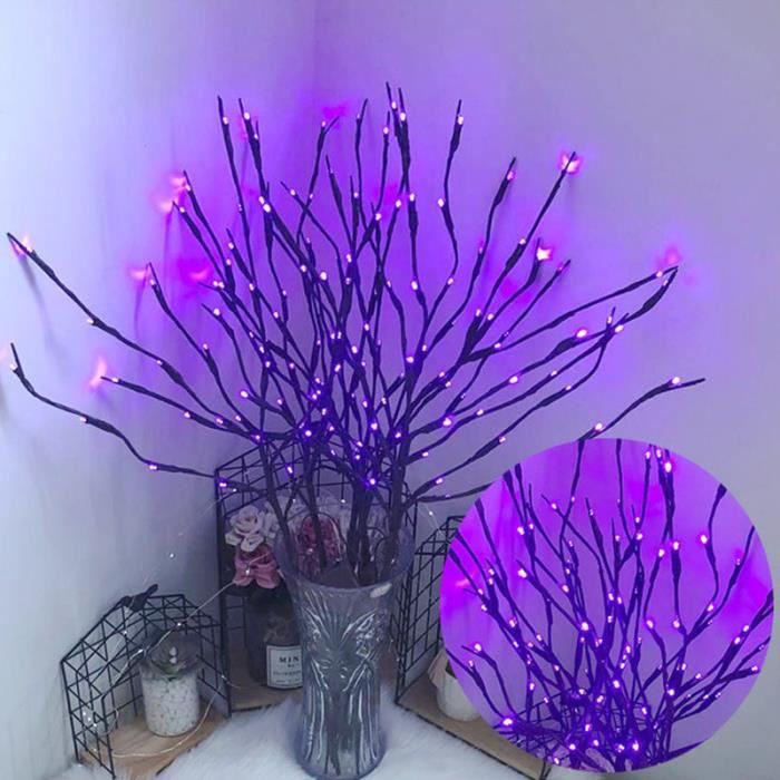 VICOODA 20pcs 80 LED guirlande lumineuse simulation branche d'arbre décorations pour la maison décorations de noël G