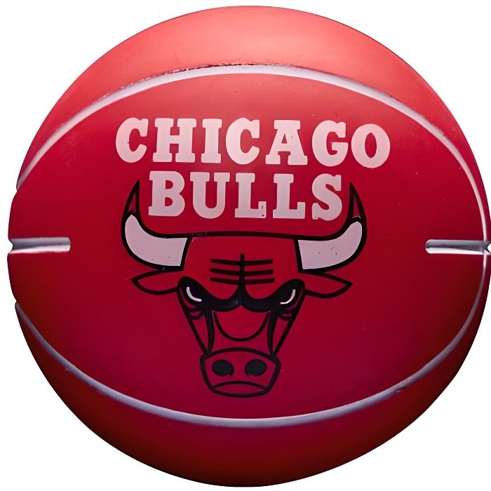 Ballon NBA Dribbler Chicago Bulls - rouge - Taille 3
