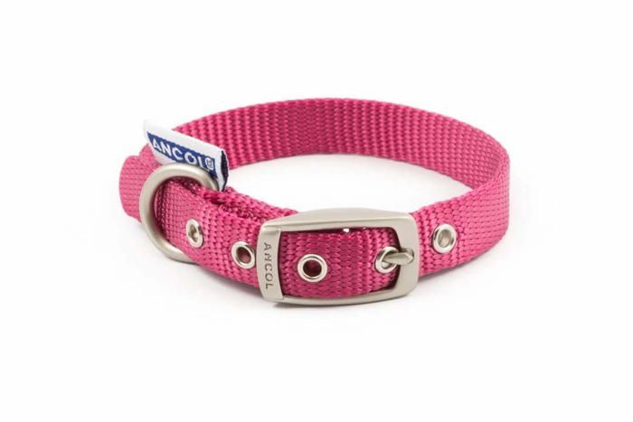 Comparer les prix de Collier Ancol - 311450 - Heritage Collier pour Chien en Nylon, Taille XS, Framboise