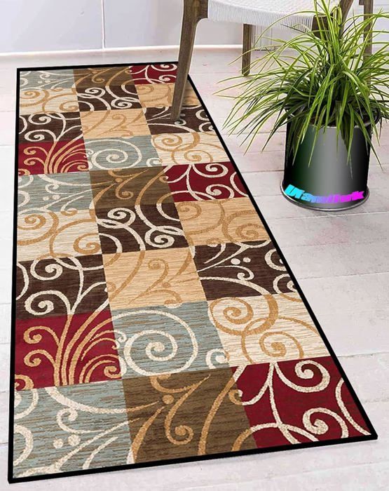 Tapis Cuisine Lavable Antiderapant 40x300cm - Couloir, Salon, Chambre - Polyester Résistant - Couleur L - 2