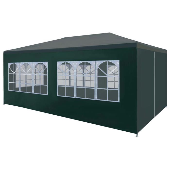 CHIC Pavillon Barnum - Tente de réception 3 x 6 m Vert Design 100 % imperméable FR5544