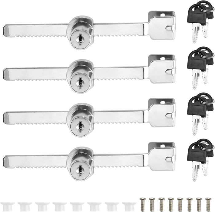 Lot De 6 Serrures De Boîte À Outils De 2,8 Cm Avec Clés Identiques, Serrures De Boîte À Outils
