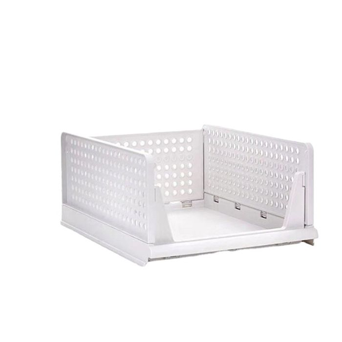 4 Paniers Rangement Empilables - Organisateur Jouets, Cosmétiques Ou Salle De Bain