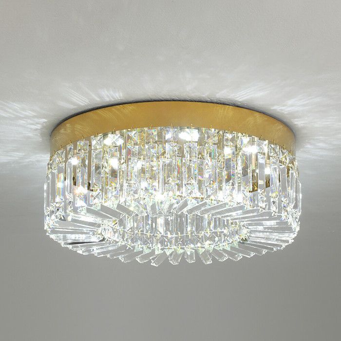 Luminaire de plafond moderne en cristal Chandelier de luxe à LED Salon Salle à manger Décoration intérieure