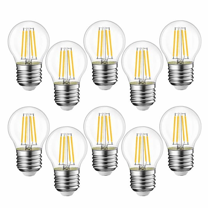 S14 Ampoule LED à Filament Vintage E27, 1W Amber Edison Remplacement 10W Incandescence, Non