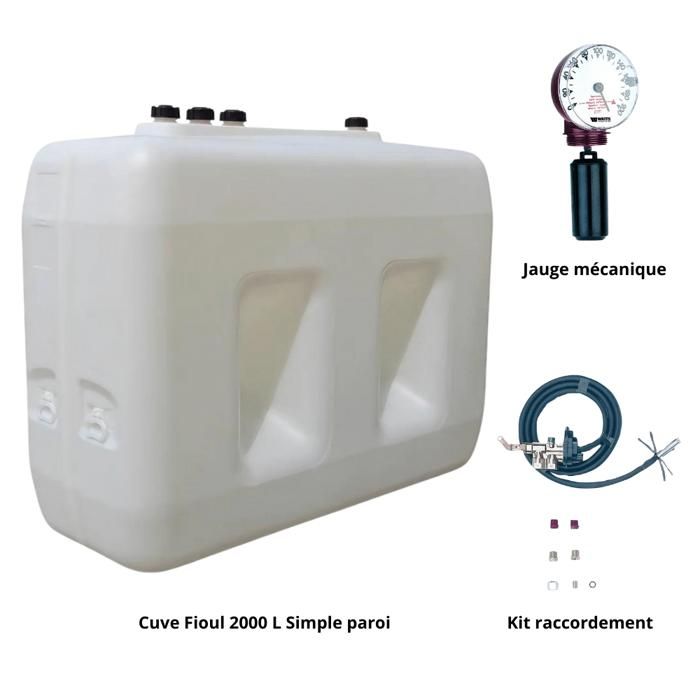 Kit Cuve fioul 2000 L simple paroi + Kit aspiration Roth + Jauge — free download