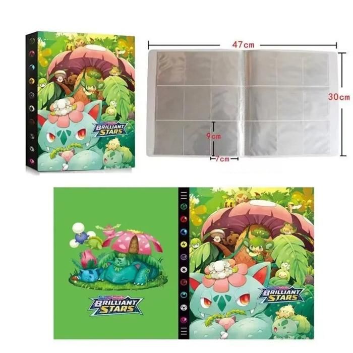 Classeur carte Pokémon - GAVI STORE - Album Pokemon collection 24 pages - 24 pages/432 cartes - PVC robuste - 47x30 cm