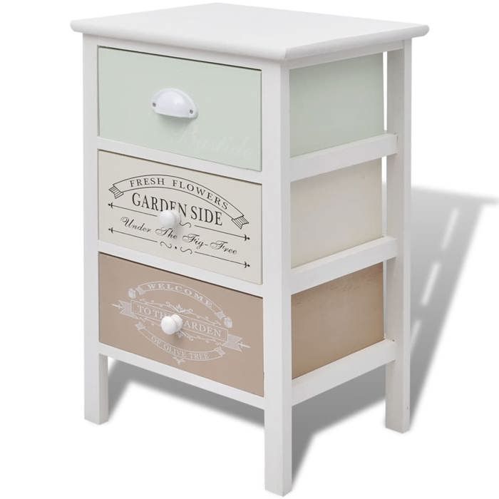 Armoire de rangement - mango - contemporaine - en style français 3 tiroirs - Bois M553