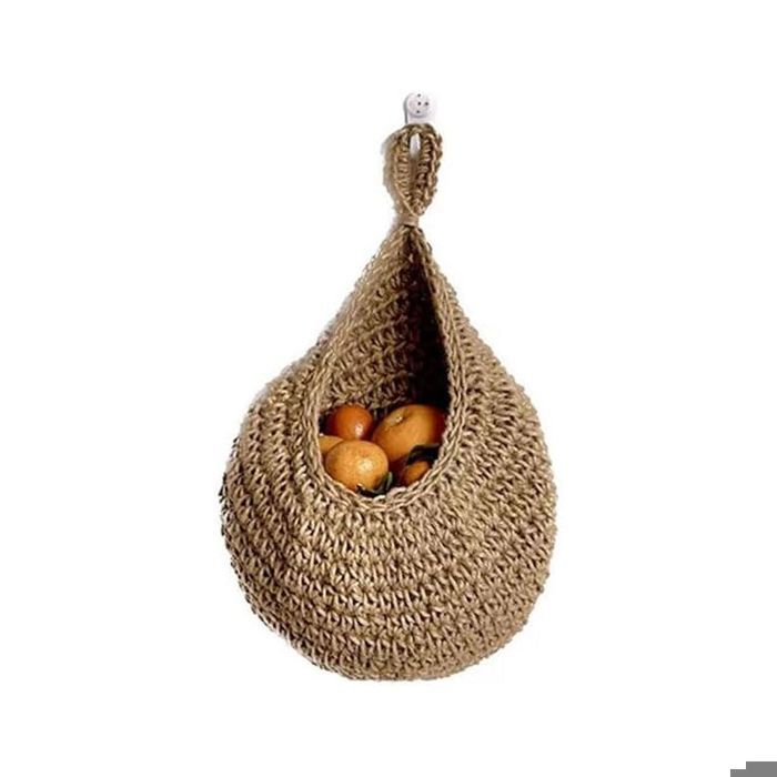Corbeille à Fruits Ronde En Fil De Fer Tressé – Décorative 35cm (Occasion)