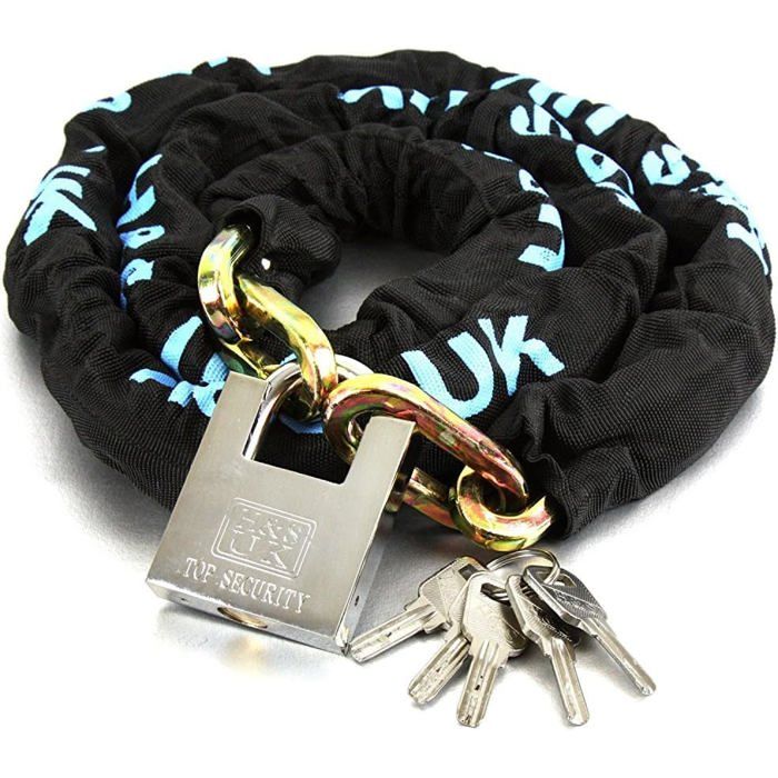 Antivol vélo - SSS - Cadenas avec chaîne de 100 cm - Noir - Mixte Antivol vélo - SSS - Cadenas avec chaîne de 100 cm - Noir - Mixte