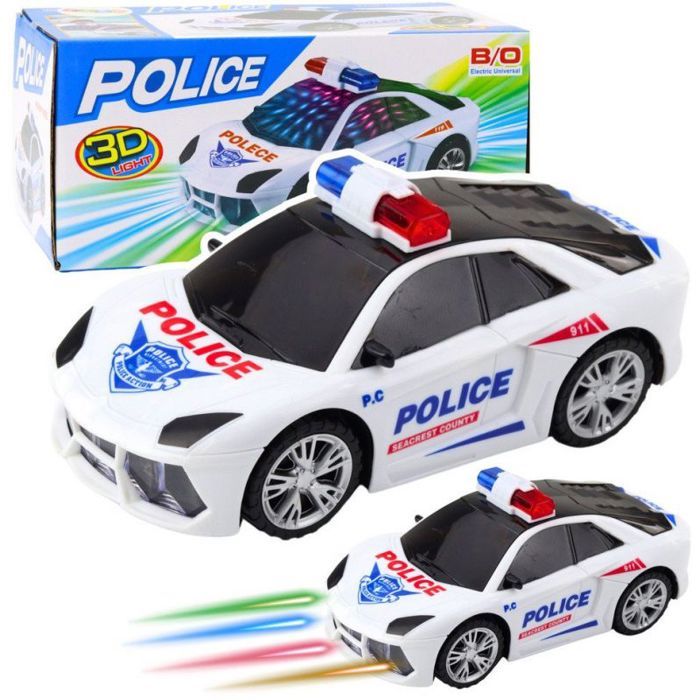 Voiture electrique Leantoys Voiture de police interactive lumières et sons