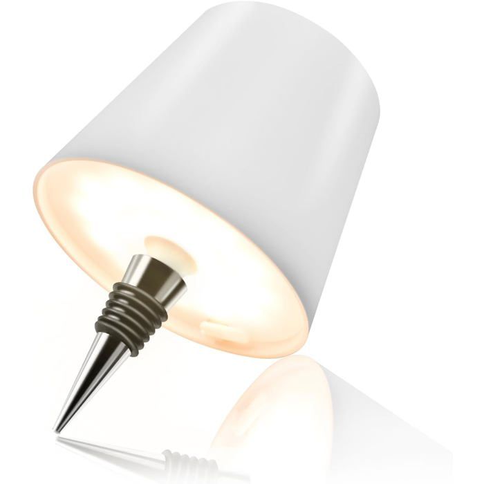 Lampe Bouteille LED - UNION REISEN - Rechargeable - 3 Couleurs - IP54 Étanche - Design Contemporain