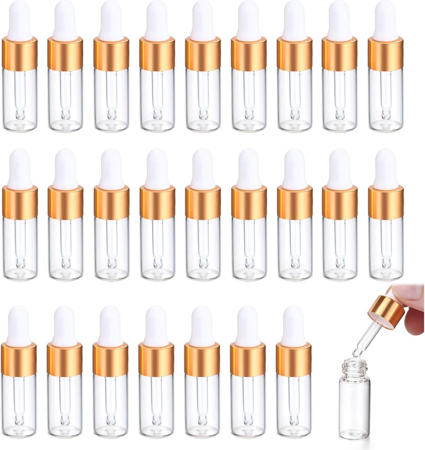 10 Petits Flacons En Verre Transparent 2 Ml - Parfaits Pour Échantillons Et Créations DIY