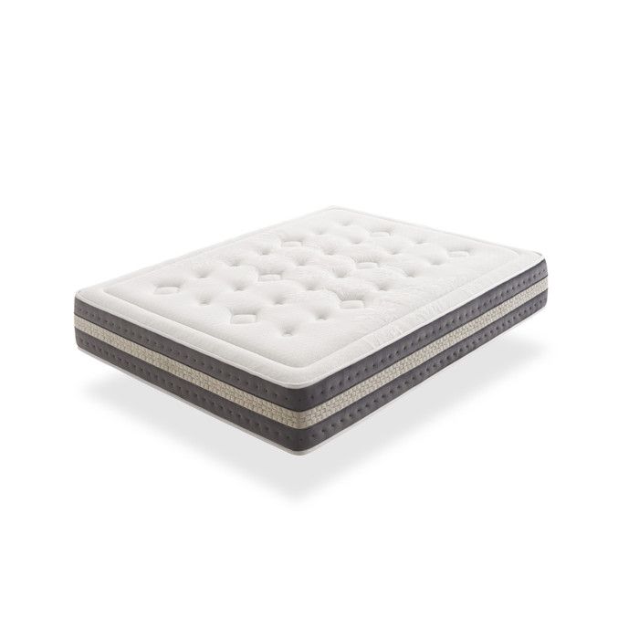Matelas visco Luxe Bio Artic 90X200 IKON SLEEP 25 cm fermeté moyenne-élevée Visco-gel