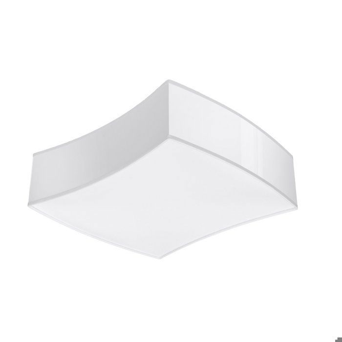 Plafonnier en PVC - AIGUILLE 91058 - Blanc - IP20 - Max 15W LED - E27 - Style Moderne