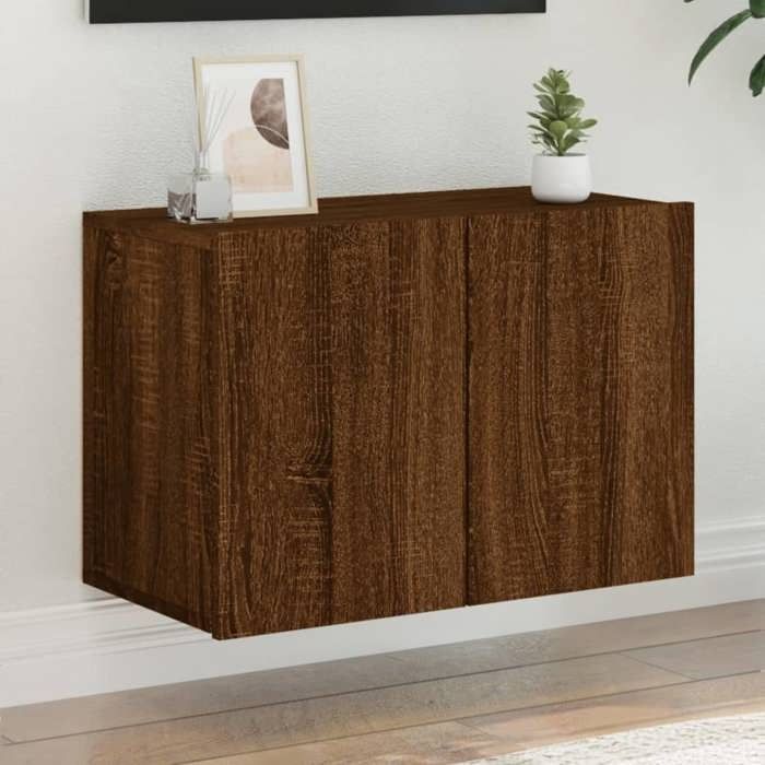 SALE 2026 Armoire TV moderne Brun - Meuble TV mural chêne marron 60x30x41cm PRO754039582 SALE 2026 Armoire TV moderne Brun - Meuble TV mural chêne marron 60x30x41cm PRO754039582