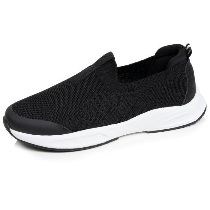 Isotoner Baskets confortable résistante semelle à mémoire forme et facile à enfiler noir femme Isotoner Baskets confortable résistante semelle à mémoire forme et facile à enfiler noir femme