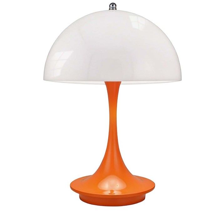 Lampe champignon - AVIZAR - Champignon - Tactile - Rechargeable USB‑C 1800mAh - 4W orange
