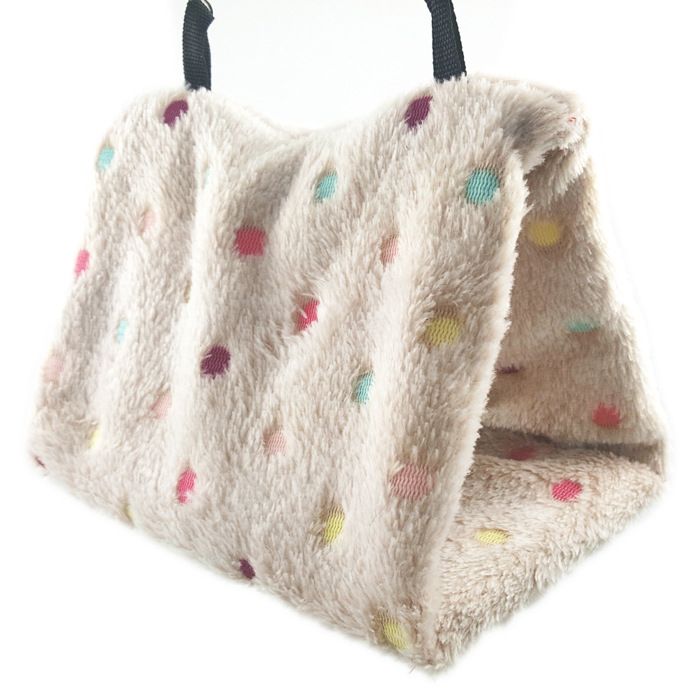 Hamac pour petits animaux - Phoesky - 24x14x18 cm - Blanc - 100% coton - Écologique - Lavage à la main